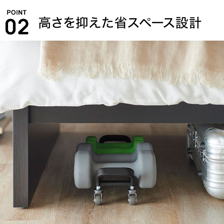 ダンベルラック 山崎実業 tower タワー キャスター付き ダンベル収納 20kg ダンベルスタンド 筋トレ トレーニング用品 収納 整理 運動器具 収納ワゴン 可動式ラック 省スペース ベッド下収納 ソファ下収納 リビング 宅トレ 便利 ホワイト ブラック 公式 10950 10951 正規品 [3]