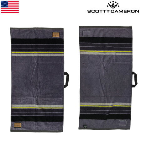 【希少】スコッティキャメロン Horizon Golf Towel - GREY/BLACK/YELLOW 019755 稀少 レア タオル USA直輸入品【数量限定】【稀少】