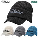 【土日祝も発送】タイトリスト バイザー付 ニットキャップ メンズ HW1CVK Titleist 日本正規品 2021秋冬モデル その1