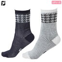 フットジョイ WOMEN'S ハウンドトゥース ウォームクルーソックス FS22FSHW1 レディース FOOTJOY 2022秋冬モデル 日本正規品【土日祝も発送】 その1