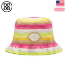 G/FORE 2023 母の日 限定 バケットハット レディース LIMITED EDITION STRIPED CROCHET MOTHER GOLFER BUCKET HAT G4AMD23H138