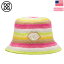 G/FORE 2023   Хåȥϥå ǥ LIMITED EDITION STRIPED CROCHET MOTHER GOLFER BUCKET HAT G4AMD23H138