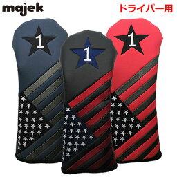 【土日祝も発送】majek Golf マシェック USA FLAG ヘッドカバー ドライバー用 460cc対応 日本モデル