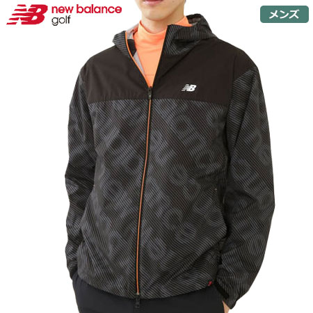 ニューバランス バイアスボーダーロゴ×ソリッド 4WAYストレッチ フルジップ シェルパーカー 012-2220003 メンズ newbalance golf 2022秋冬モデル 日本正規品【土日祝も発送】