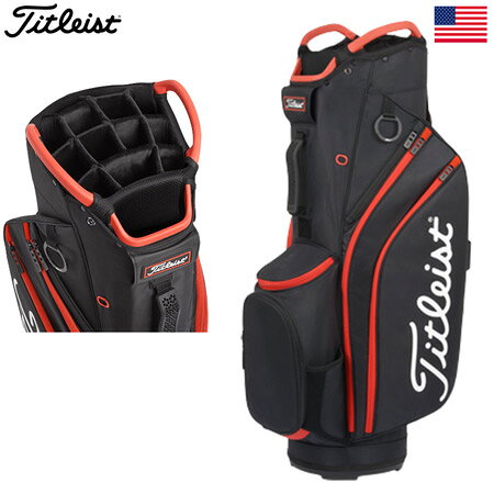 タイトリスト 2022 Cart 14 Golf Bag TB22CT6-006 キャディバッグ 14分割 約2.6kg フード付属 USA直輸入品