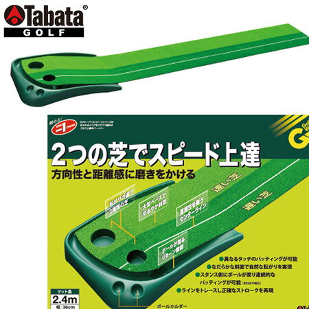 乐天商城 - タバタ 2wayパターマットライン入り パター練習 パターマット 練習用品 Tabata GV0126