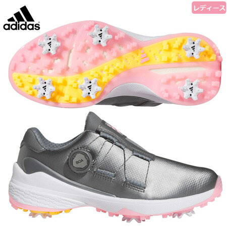 アディダス 2023 ウィメンズ ゼッジー23 ボア LII02 GZ2172 レディース スパイク ゴルフシューズ ZG23 日本正規品