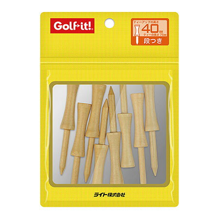 ライト シェルパック ウッドティー段付 75 ニス T-578 ゴルフ ティー ゴルフイット 日本正規品