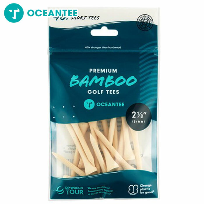 OCEANTEE ゴルフティー 竹製 54mm 袋入り 40本入 T-787 ショート ライトゴルフ オーシャンティー ラウンド用品