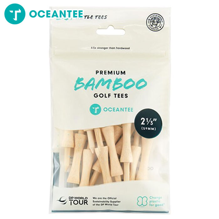 OCEANTEE ゴルフティー 竹製 段付き 59mm 袋入り 20本入 T-790 ライトゴルフ オーシャンティー ラウンド用品
