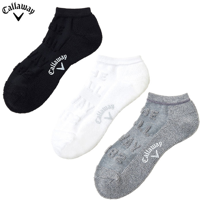 キャロウェイ Callaway 表パイルアンクルソックス C24293101 メンズ 靴下 SOCKS 2024秋冬モデル 日本正規品