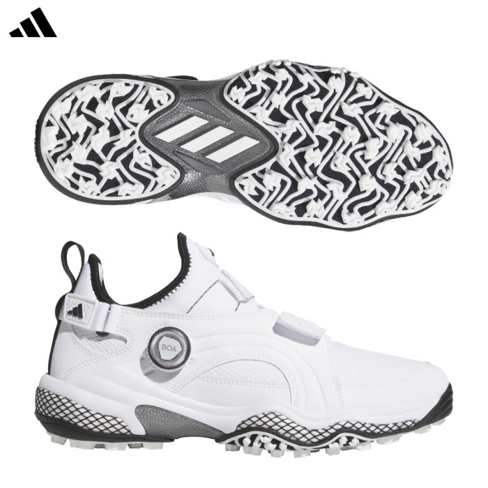 アディダス コードカオス 25 ミッド ボア NQX22 メンズ JP5185 スパイクレス ゴルフシューズ 2025年モデル adidas 日本正規品