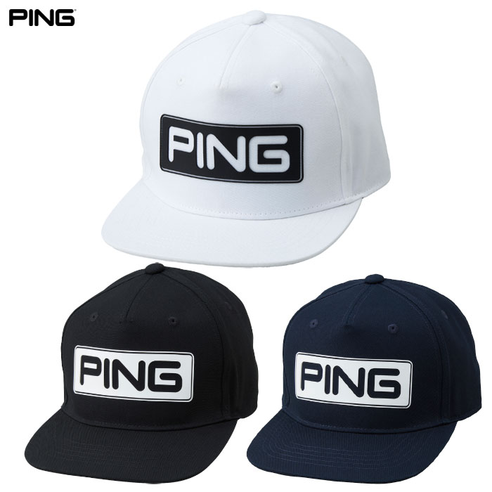 PING ピン HW-U2608 キャンディーバーフラットビルキャップ メンズ 帽子 ゴルフキャップ 2026春夏モデル 追加カラーモデル 日本正規品