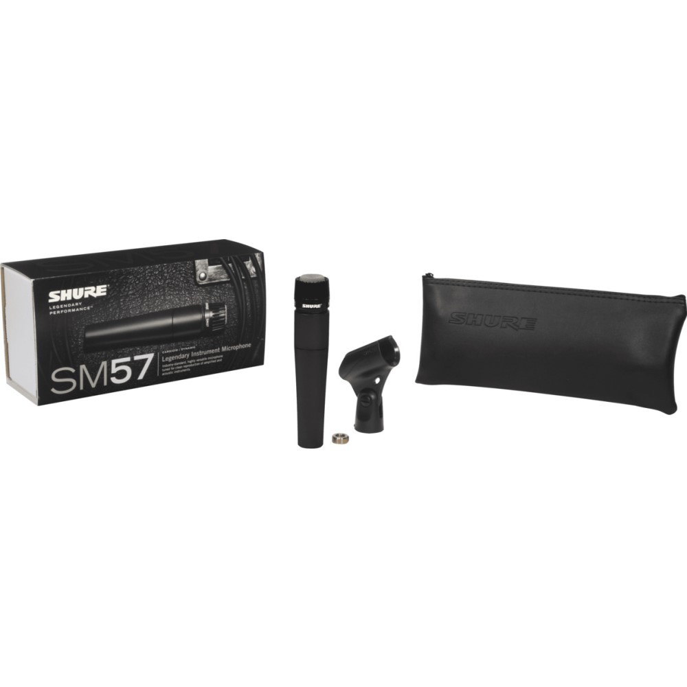 Shure SM57-LCE ダイナミックマイク |SM57 単一指向性 楽器 マイク ギター ギターアンプ ドラム パーカッション サックス 管楽器 収音 録音 ライブ レコーディング スタジオ PA機器 PA音響 楽器用マイク ハンドマイク ダイナミック型 高域 国内正規品