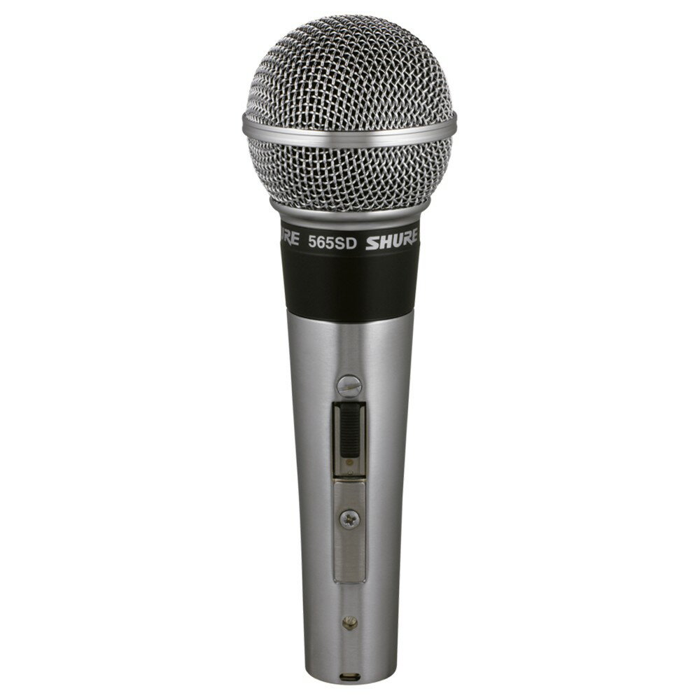 Shure 565SD-LC ダイナミックマイク | 565SD 単一指向性 スイッチ付 ハンドマイク ボーカル ライブ 司会 スピーチ ヴィンテージ 定番 PA機器 PA音響 マイクロホン ハンドマイク ダイナミック型 国内正規品 安心の2年保証