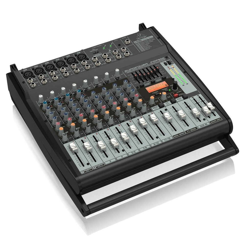 Hibino.com ストア(ヒビノ公式)のBEHRINGER PMP500 EUROPOWER パワードミキサー| 高性能パワーアンプ デジタルエフェクター グライコ 16チャンネル入力 国内正規品 安心の3年保証｜アングル2