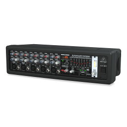 BEHRINGER PMP550M EUROPOWER パワードミキサー| ボックスタイプ アンプ内蔵ミキサー パワーアンプ ミキサー リバーブ エコー デジタルエフェクター イコライザー EQ 5チャンネル入力 PA機材 PA機器 音響 国内正規品 安心の3年保証