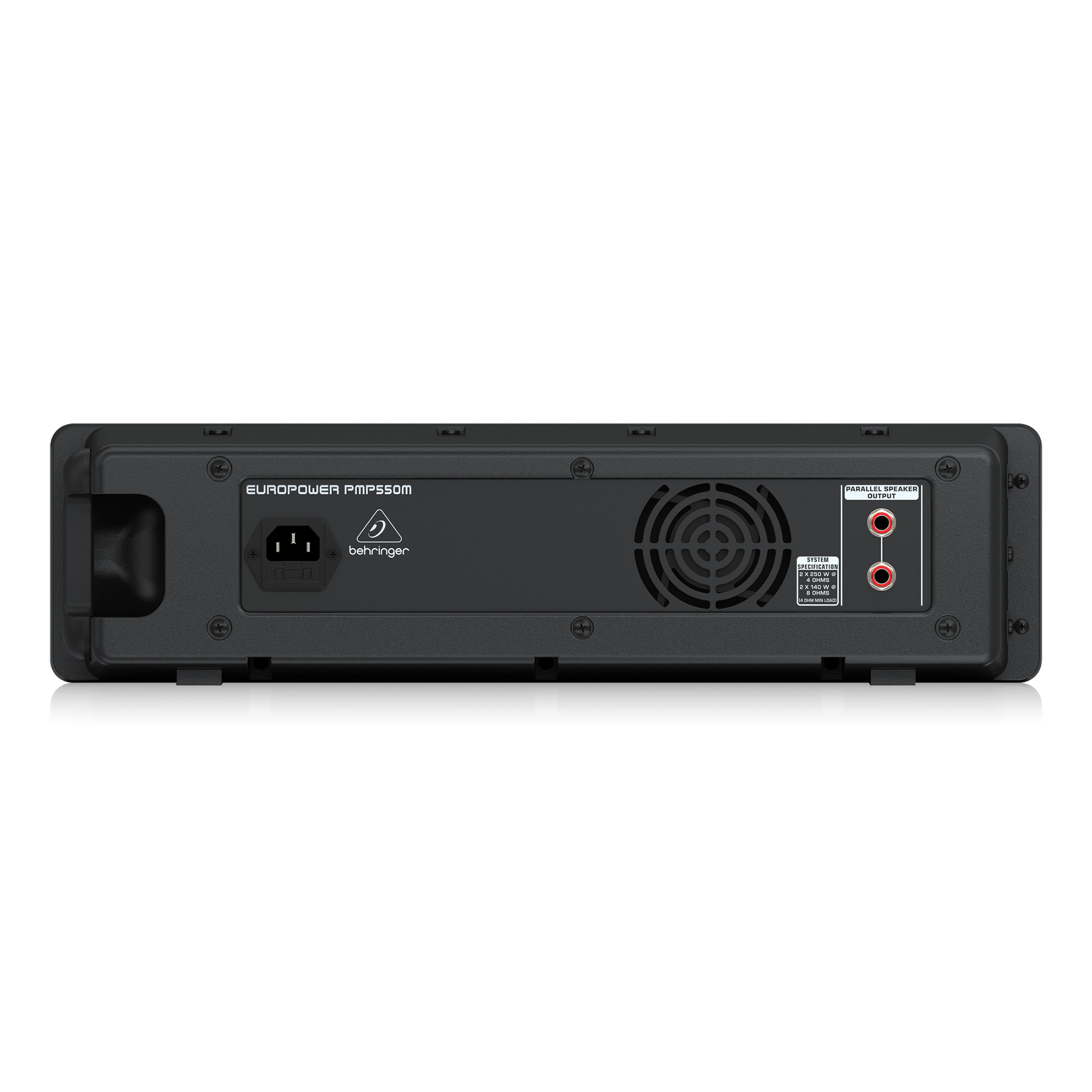 Hibino.com ストア(ヒビノ公式)のBEHRINGER PMP550M EUROPOWER パワードミキサー| ボックスタイプ アンプ内蔵ミキサー パワーアンプ ミキサー リバーブ エコー デジタルエフェクター イコライザー EQ 5チャンネル入力 PA機材 PA機器 音響 国内正規品 安心の3年保証｜アングル3