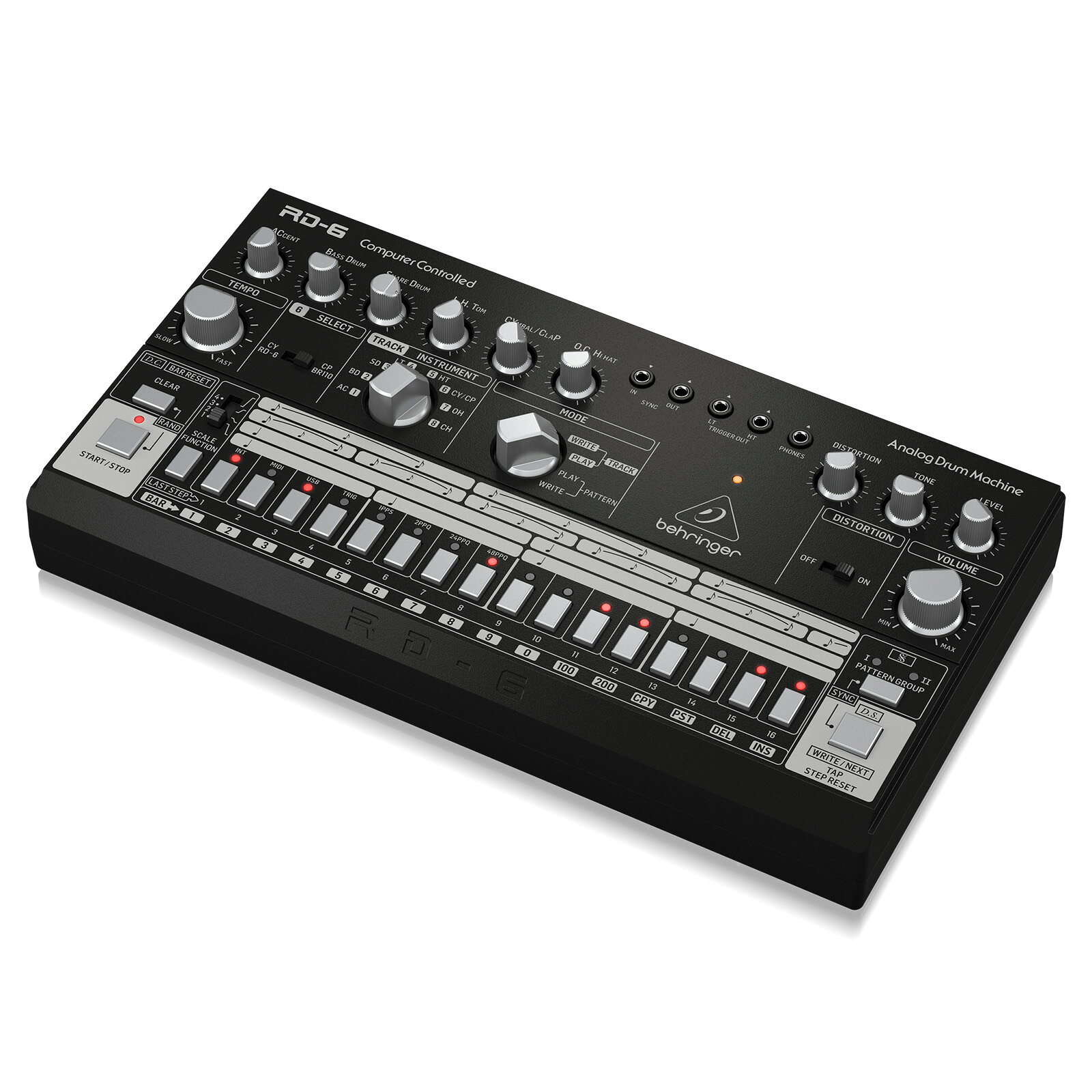 BEHRINGER RD-6-BK ���ʥ��� �ɥ��ޥ��� �֥�å� | ������ơ��� �ꥺ��ޥ��� �ѡ����å���� �ȥ�å��ᥤ���� �������󥵡� �ϥ��� �ƥ��� ���롼�� EDM TR-606 �������� ���������� �¿���3ǯ�ݾ�