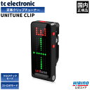 TC ELECTRONIC UNITUNE CLIP NOIR クリップチューナー ギター ベース クリップ式チューナー ブラック ストロボモード クロマチックモード ユニチューン チューナー 調弦 チューニング 国内正規品 安心の3年保証