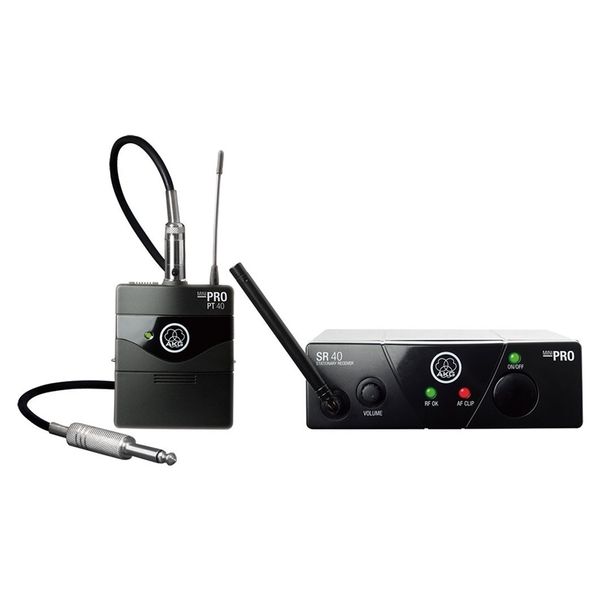 AKG WMS40 PRO MINI INST SET(JP2) ギター/ベース用ワイヤレスシステム セット | B帯 ワイヤレス ギター エレアコ バンド練習ライブ 送信機 受信機 セット 国内正規品