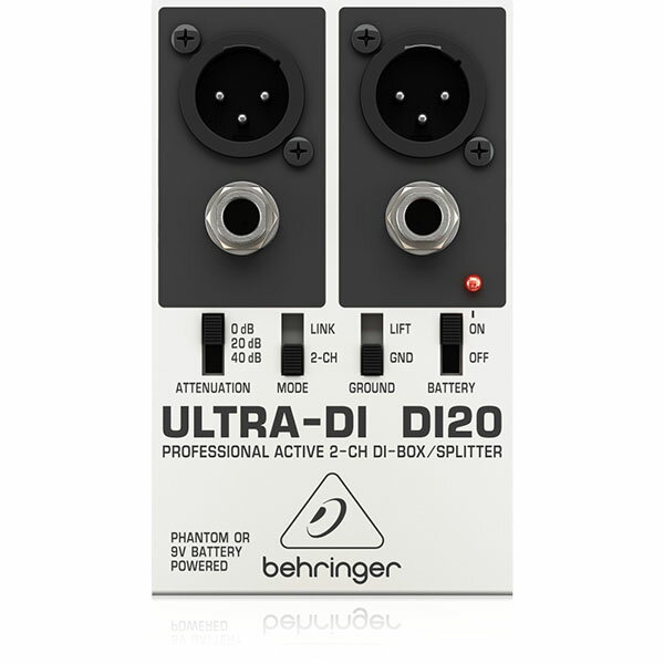 BEHRINGER DI20 ULTRA-DI 2�����ͥ� �����쥯�ȥܥå��� | ���ץ�å��� DI ���������� �¿���3ǯ�ݾ�