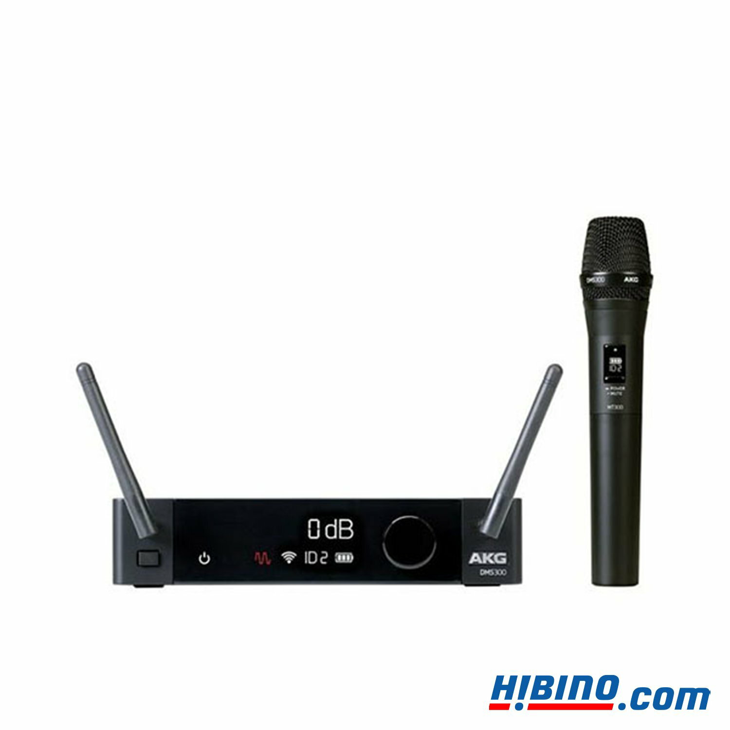 ■DMS300 Seriesは、最大8台の同時運用を実現する優れた通信性能を獲得。混み合う2.4GHz帯でも複数台を安定して運用できます。情報漏洩への対策も万全で、イベントやパーティーはもちろん、機密情報を扱う会議でも活躍します。 ■DMS300 Seriesは、最大8台を安定して運用できる優れた通信性能を備えています。受信機同士を付属のシンク・ケーブルで接続することで通信情報を共有し、受信機それぞれの送受信周波数や通信のタイミングを最適化。2.4GHz帯の限られた空きスペースを効率よく利用できるため、複数台も安定して運用できます。さらに、周囲の電波状況に応じて信号の送受信周波数を自動で切り替えるDFS機能や、2本のアンテナが受信した信号のうち受信状態のよい方を採用するダイバーシティー方式を搭載し、優れた送受信性能を実現しました。 ■DMS300 Seriesは、情報漏洩への対策も万全で高い信頼性を獲得しています。音声情報は強固なAES256bitで暗号化して送信されるため、会議の内容が外部に漏れるリスクを極めて低く抑えることが可能。今までセキュリティーの問題でワイヤレスをあきらめていたシーンでも安心してお使いいただけます。 ■DMS300 Seriesは、音響機器に不慣れな方でも簡単に扱えます。マイク、送受信機、電池に至るまで、必要な物が全てセットになっているため、購入後すぐにお使いいただけます。セットアップもわずか数秒で行えるうえ、設定は内部に保持されるので次回からは電源を入れるだけですぐに使用可能です。また、受信機のディスプレイには送信機の電池残量／信号のクリップ／通信状態が、送信機のディスプレイにはミュートのON/OFF／電池残量が表示され、効率的な運用を実現。複数台の同時運用時は、ペアリングしている送受信機毎にIDを割り振り、双方に表示させることも可能です。 さらに、送信機は単3形乾電池2本で12時間使用できるため、管理の手間やランニングコストも最小限に抑えられます。 スペック 電波形式F1D 伝送(変調)方式GFSK(ガウスフィルター・シフトキーイング) 搬送波周波数2.4GHz帯(2402MHz〜2480MHz) 到達距離約30m 空中線電力10mW レイテンシー2.9ms以下 THD0.05%以下 周波数特性70Hz〜20kHz(+1/-3dB) ダイナミックレンジ(1kHz)116dB AD-DA変換24bit、48kHz 受信機 出力端子XLR(3P)または標準フォーン(2P) 最大出力XLR：+15dBu、標準フォーン：+9dBu 電源DC 9V(1.3A)、電源アダプター(AC100V、50/60Hz) 寸法(W×H×D)200×44×141mm(除突起部) 質量404g ハンドヘルド型送信機 形式ダイナミック型 指向特性スーパーカーディオイド（超単一指向性） アンテナ形式内蔵式アンテナ 電源単3形アルカリ乾電池×2 電池寿命約12時間 ※使用環境により異なる 寸法(φ×D)φ51×250mm 質量252g 付属品　受信機、ハンドヘルド型送信機、マイクホルダー、アンテナ×2、単3形アルカリ乾電池×2、シンク・ケーブル(約28cm)、電源アダプター、和文取扱説明書 ※モニター発色の具合により色合いが異なる場合がございます。