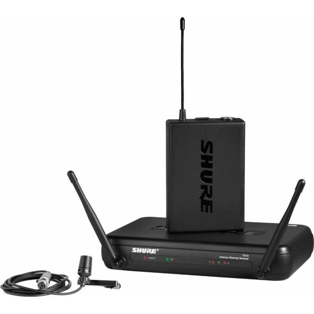 Shure SVX14/CVL ラべリア ワイヤレスマイク セット| ワイヤレスマイクシステム ピンマイク タイピンマイク ラべリアマイク ハンズフリ..