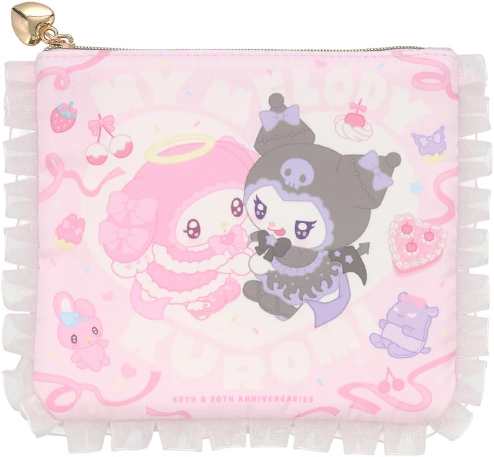 Rakuten - 【送料込み】粧美堂 サンリオ てんしとあくまシリーズ フラットポーチ 限定オリジナルイラスト SA56449