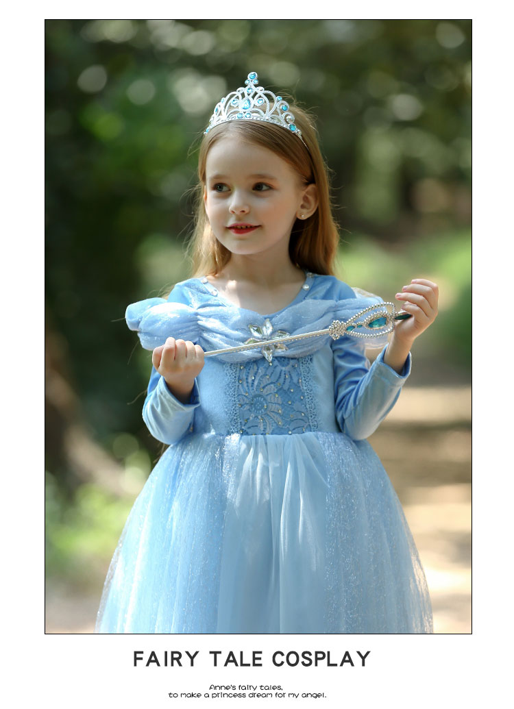 お姫様ドレス 子供ワンピース キッズ 子供 ドレス 子ども コスプレ衣装 大好きな お姫様 に変身 ｆｔｘ 2329 シンデレラコスプレ コスチューム ロング 女の子用 なりきり 水色 服 人気 蝶々ワンピース 店内限界値引き中 セルフラッピング無料 子供用 プリンセス 衣装