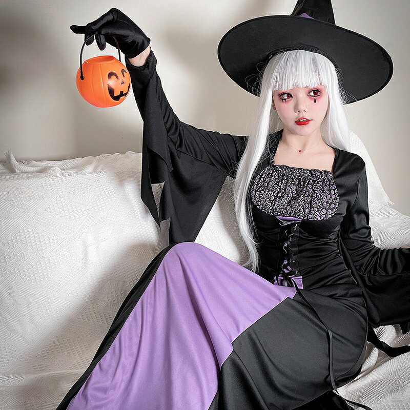 ハロウィン衣装 魔女 コスチューム 仮装 吸血鬼 ヴァンパイア 大人用 衣装 大人 死神 仮装 コスプレ衣装 悪魔 パーティー レディース イベント デビル 変装 文化祭 魔法使い 女性用 学園祭 ウィッチ お化けハロウィンコスチューム 余興 女性 cosplay 舞台衣装 定番 fullyfully-10009599 fully fully サンプル画像3
