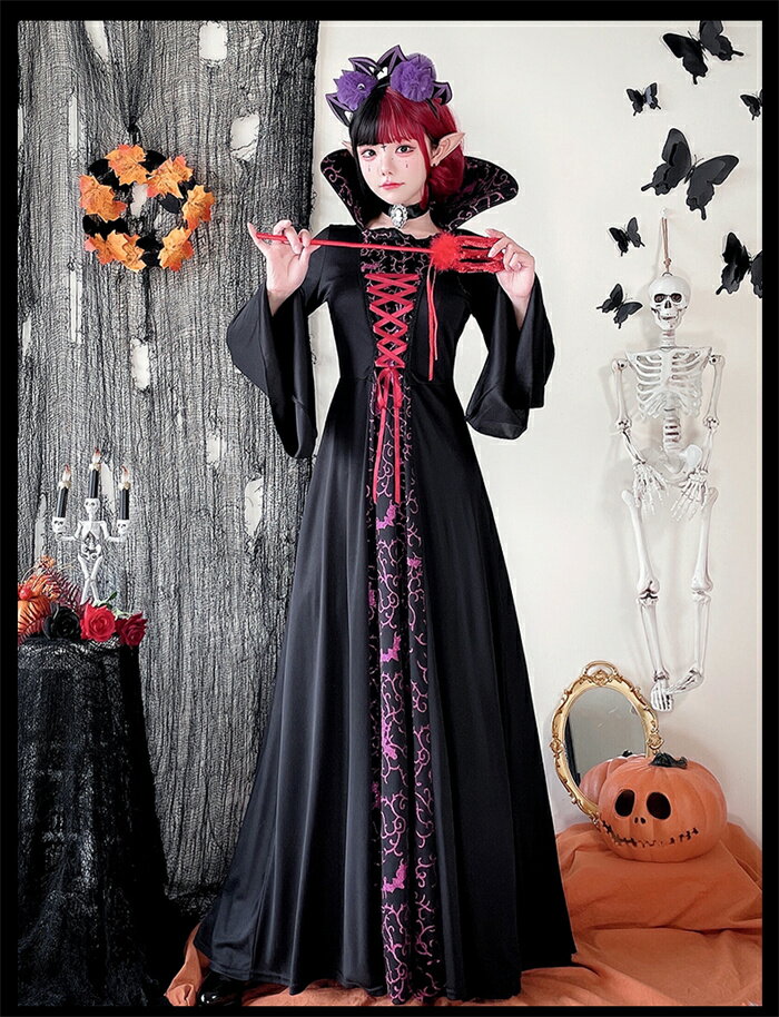 ハロウィン衣装 魔女 吸血鬼 コスチューム 仮...の紹介画像3