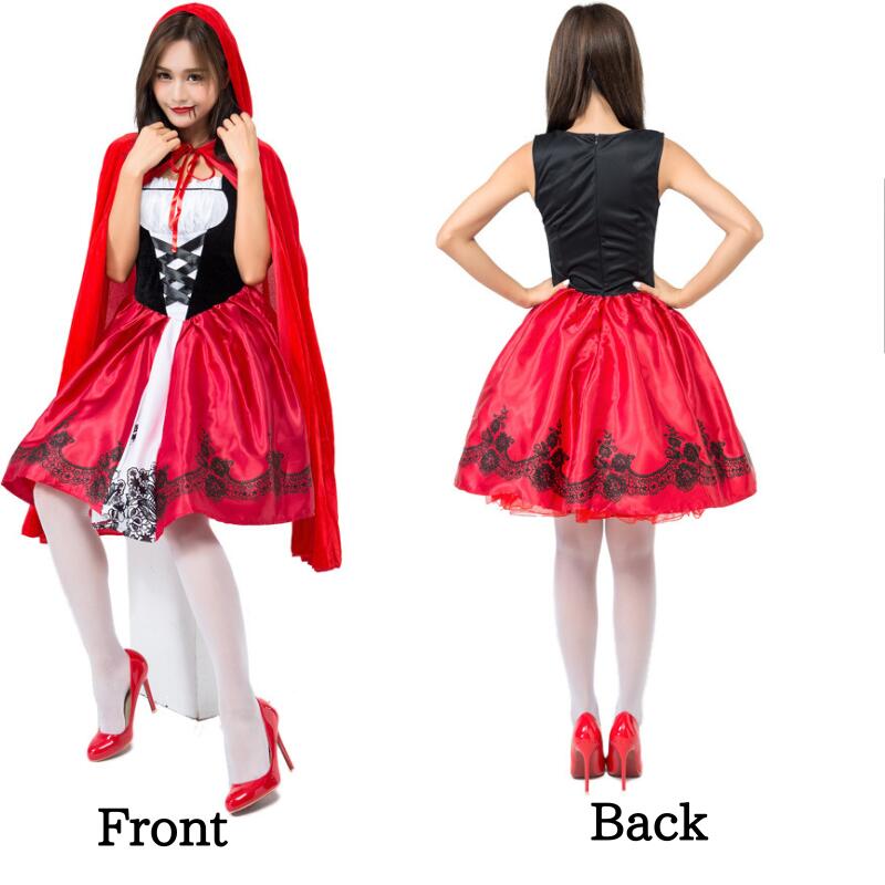 赤ずきん　コスプレ 頭巾付き 大きい 衣装 赤ずきん レディース 大人 大人用 コスプレ衣装 仮装 あかずきんちゃん 大きいサイズ 童話 ワンピース なりきり ハロウィン ハロウィーン 女性 ハロウィンコスチューム MTE1967