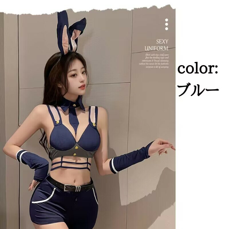 ランジェリー 下着 バニーガール 穴あき セクシー 透ける 過激 上下セット バニー オープンクロッチ うさ耳 うさぎ コスプレ 衣装 仮装 おしゃれ 可愛い レディース 大人 女性 コスチューム Tバック エロい アダルト 大人 fxy2323 3