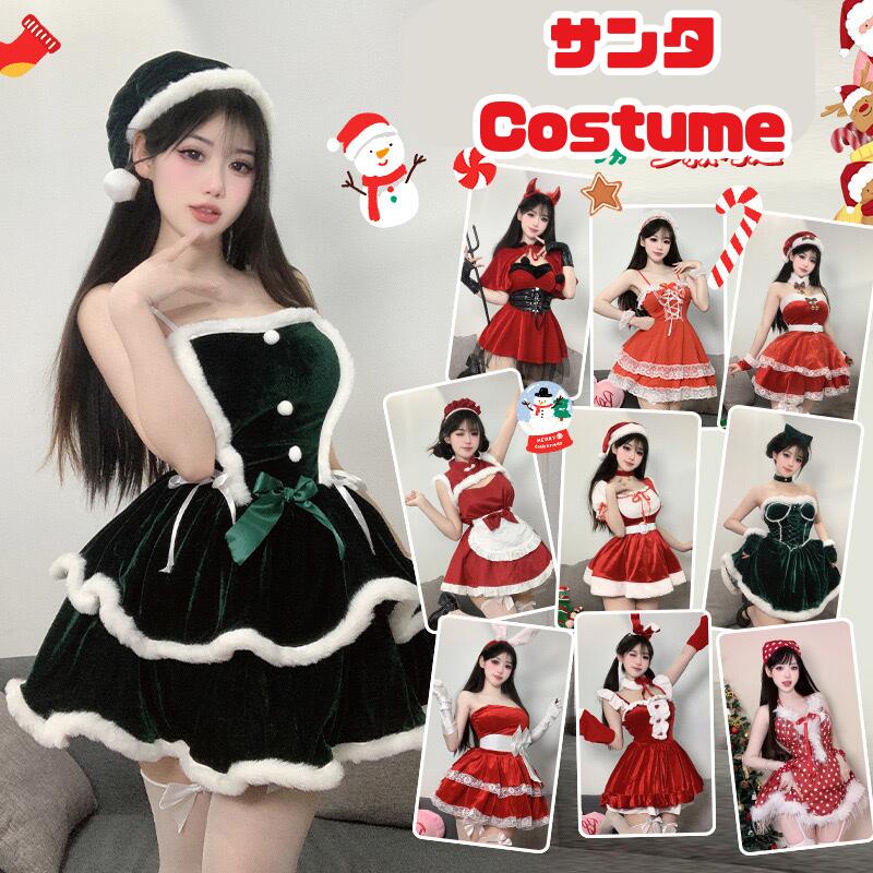 樂天商城 - サンタ コスプレ クリスマス コスチューム 衣装 サンタクロース コスチューム ランジェリー　セクシー パーティ サンタコス サンタコスプレ サンタ衣装 サンタコスチューム 仮装 女性　ランジェリーセクシー 結婚式 余興送料無料