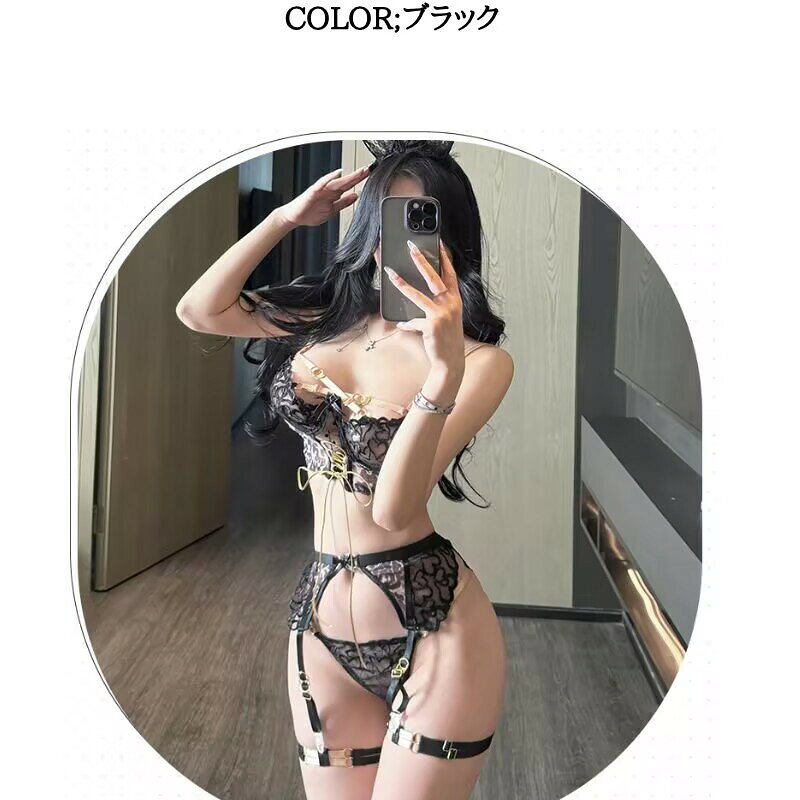fully fullyのセクシー ランジェリー テディ ボディコン 超過激 ベビードール セクシーランジェリー エロい下着 大きいサイズ 光沢インナー 勝負下着 babydoll エロ い服 大人 ベビードール ランジェリー ガーターベルト ガーター セクシー メール便対応可｜アングル2