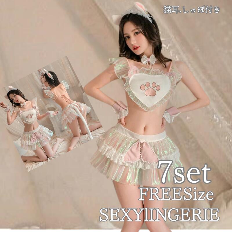 セクシーランジェリー エロ エロい 服 猫 ネコ アダルトコスチューム セクシー 大人 コスプレ衣装 バレ..