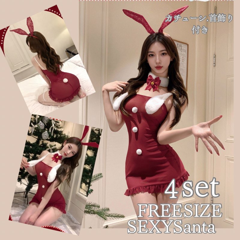 サンタ ランジェリー セクシー クリスマス 下着 ブラジャー ショーツ 上下セット 超過激 ベロア サンタクロース エロ コスプレ 衣装 仮装 おしゃれ 可愛い レディース 大人 女性 コスチューム