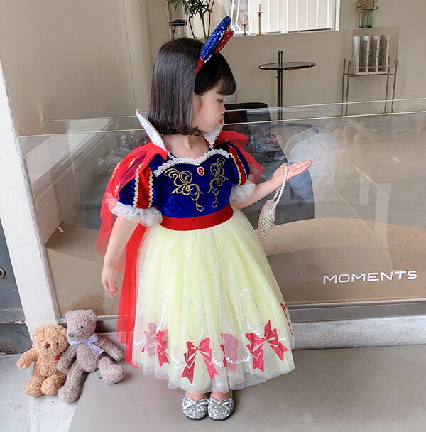 プリンセス ドレスワンピース こども 衣装 子供 女の子 ドレス コスプレ 衣装 ミニ...