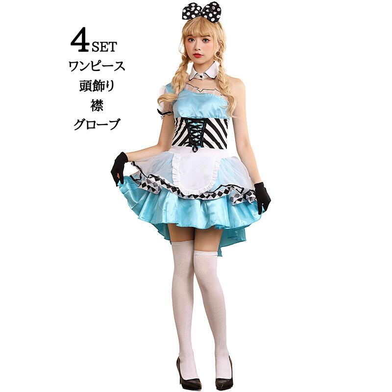 ハロウィン コスチューム メイド服 コスプレ仮装 セクシー 大人 コスプレ衣装 かわいい 大人用 可愛い クリスマス ヴァレンタイン 女性 ミニスカート fullyfully-10009628 fully fully サンプル画像2