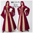 魔女 コスプレ ハロウィン衣装 魔法師 コスチューム 仮装 悪魔 コスチューム 鬼魔女 巫女 大人用 女王様 女王 コスプレ衣装 コス 女性 お化け 余興 レデ...