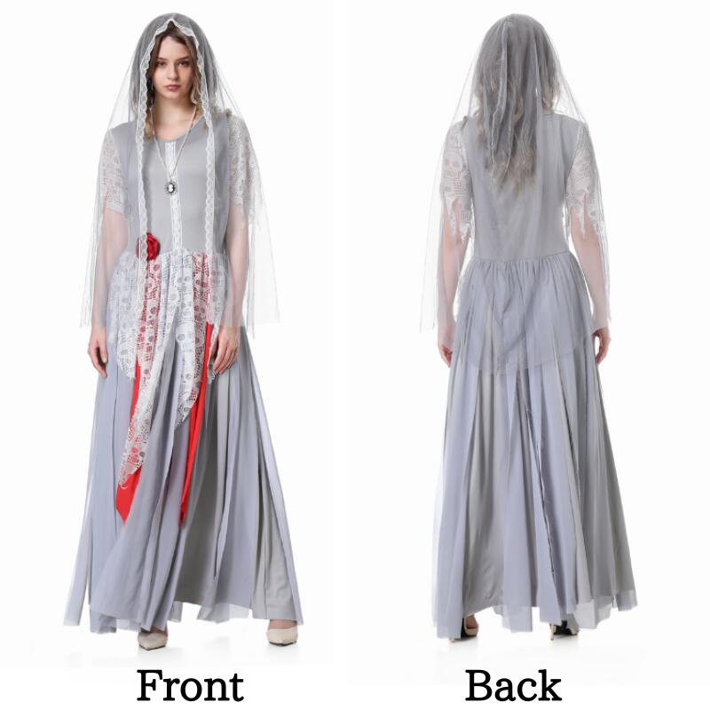 ハロウィン 衣装 レディース 鬼新娘 鬼嫁 吸血鬼 コスチューム 仮装 悪魔 コスチューム 鬼魔女 花嫁 巫女 大人用 女王 コスプレ衣装 コス 女性 お化け 余興 レディース お姫様 文化祭 魔法使い 小悪魔 デビル ハロウイン 黒 パーティー ハロウィンコスチューム 3