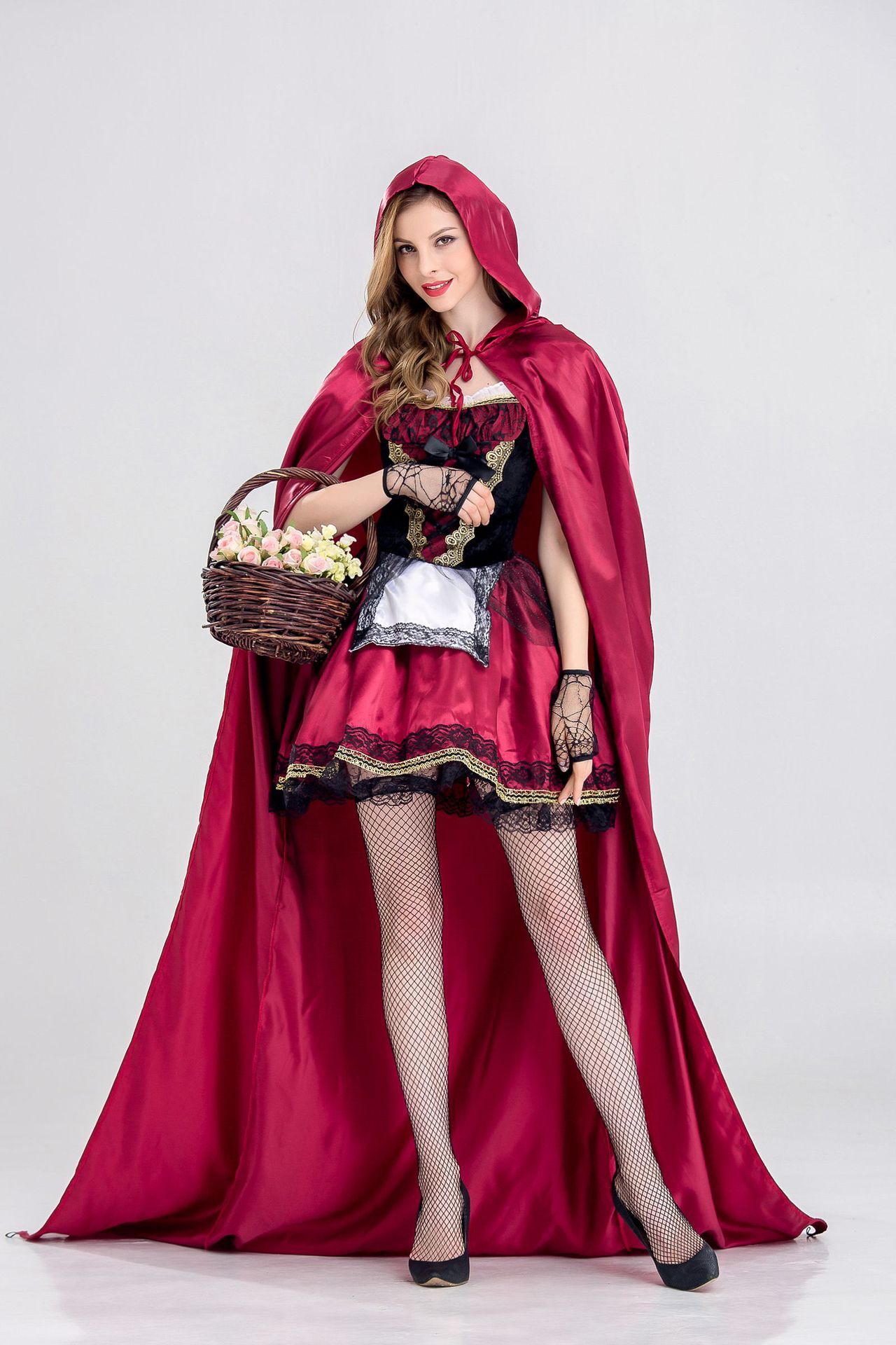 ハロウイン 赤ずきんちゃん 頭巾付き コスプレ 悪魔 魔女 コスチューム 衣装 マント コスプレ衣装 大人 ハロウィン 仮装 大きいサイズ ハロウィン衣装 ハロウィーン ハロウィンコスチューム 文化祭 お化け屋敷 女性 赤ずきん 大人用 イベント 宴会 cosplay 舞台衣装 fullyfully-10009348 fully fully サンプル画像2