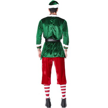 ハロウィン サンタコスプレ カップル グリーン サンタクロース サンタセット メンズ用 クリスマス コスチュームcosplay 忘年会 大人用 クリスマス衣装 クリスマスコスプレ コスプレ衣装