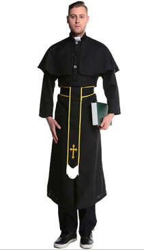 神父♪ハロウィン 仮装 衣装 コスプレ コスチューム ハロウィングッズ 大人用 メンズ 牧師 ハロウィン 宣教師修士 | おもしろい 宣教師 修道士 大きいサイズ コス 大人 なりきり コスプレ衣装 ハロウィン衣装 ハロウィーン 女性 ハロウィンコスチューム ハロウィーン衣装