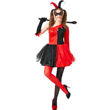 ハロウィン 仮装 ピエロ コスチューム 女性 レディース マジシャン サーカス 調教師 ジョーカーガール 衣装 コスプレ コスチューム ピエロ ハロウィン衣装 ハロウィーン ハロウイン MTE2719