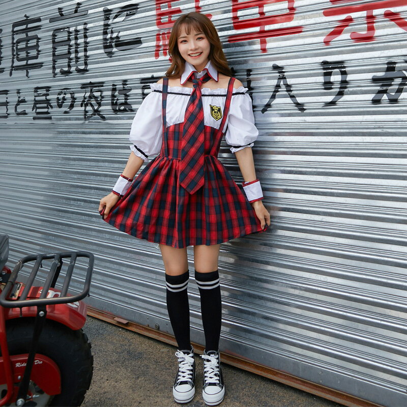 【あす楽対応】コスプレ セーラー服 ハロウィン 制服 衣装 コスプレ衣装 女子高生 セクシー衣装 高校生 学生 レッド グリーン コスプレ スカート コスイベント ハロウィン ブレザー 余興 セットアップ 送料無料