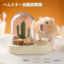 ハムスター 餌入れ 小動物用自動給餌 モルモット ハムスター餌 小鳥用食器 ハリネズミ エサ入れ お留守番対策 透明 固定 自動給餌器 無駄防ぐ 飛び散り対策 ハムスター用品