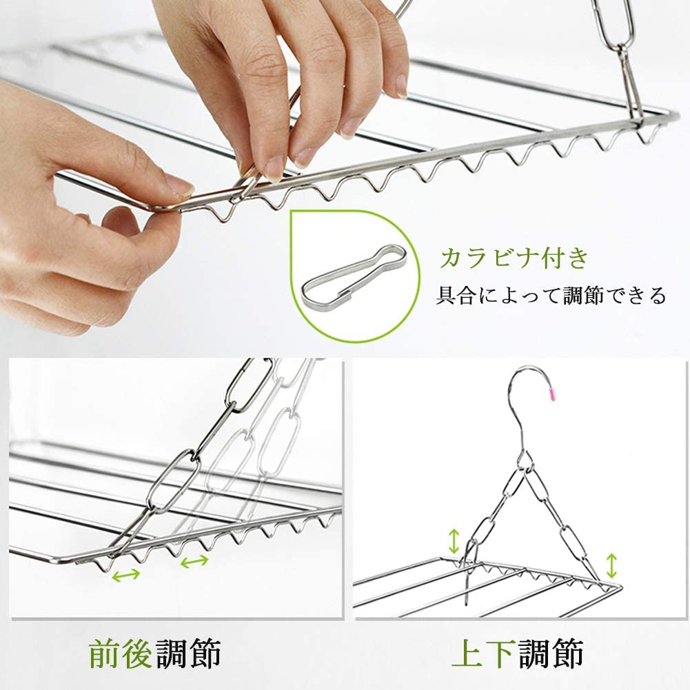 36ピンチ タオルハンガー 洗濯ハンガー ステンレス製 ピンチハンガー せんたくものほし