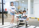 二人乗り 2人乗り ベビーカー 軽量 折りたたみ ドリンクホルダー 大型幌 小回り 2歳半 3歳 4歳 双子 兄弟 姉妹 ツインベビーカーアーティファクト、2人...
